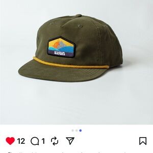 Olive Green Men's Cap with Patch